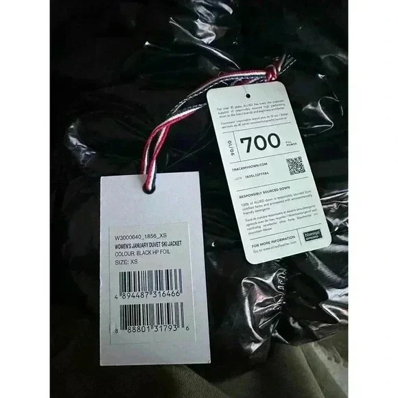 Perfect Moment Metallic January Down Jacket Black Cire NWT NEW! - Picture 12 of 13